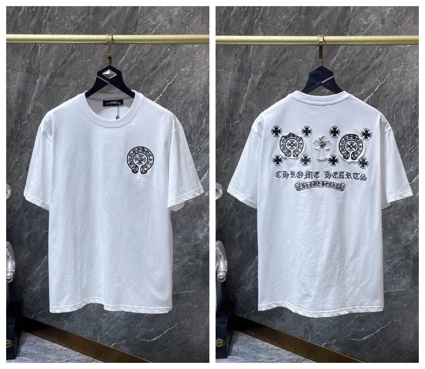 Chrome Hearts T-Shirts KLX09 graphic short-sleeve — 14