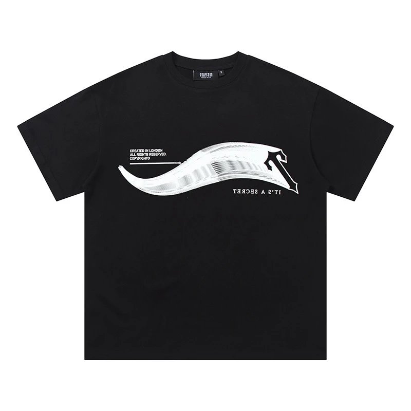 Trapstar T-Shirts Graphic Logo Short-Sleeve T-Shirt — 679 Black