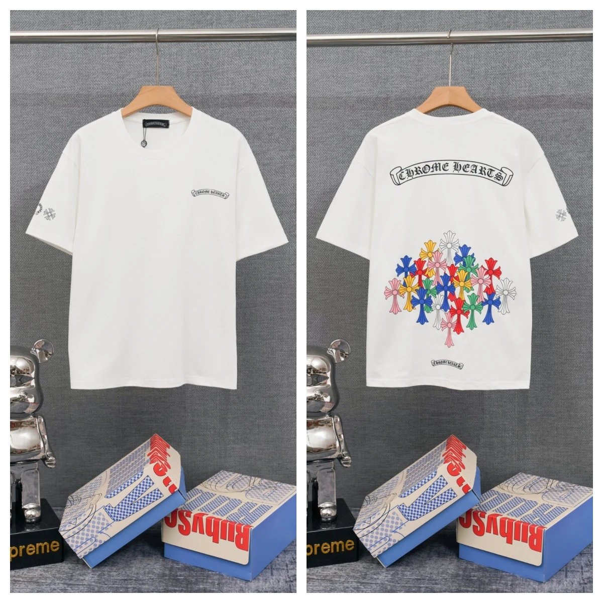 Chrome Hearts T-Shirts Graphic-print crewneck T-shirt — 21