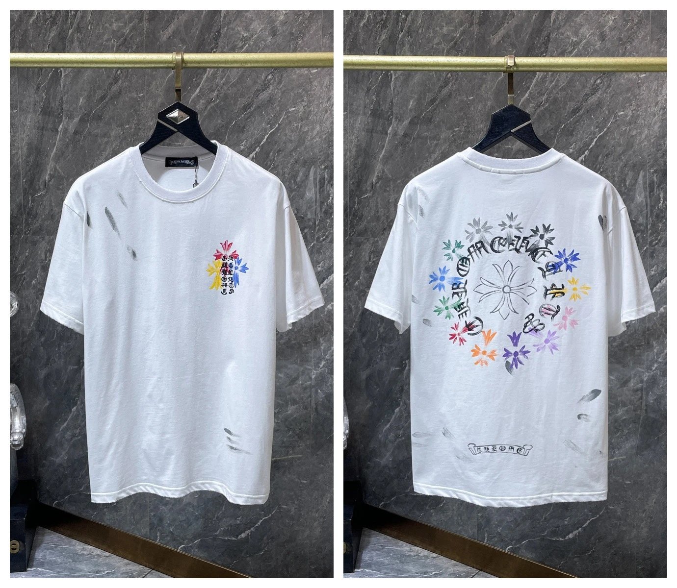 Chrome Hearts T-Shirts KLX09 graphic short-sleeve — 18