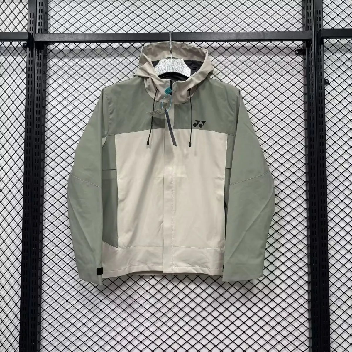 Nike Jackets Hooded Windbreaker — F-100 White with green