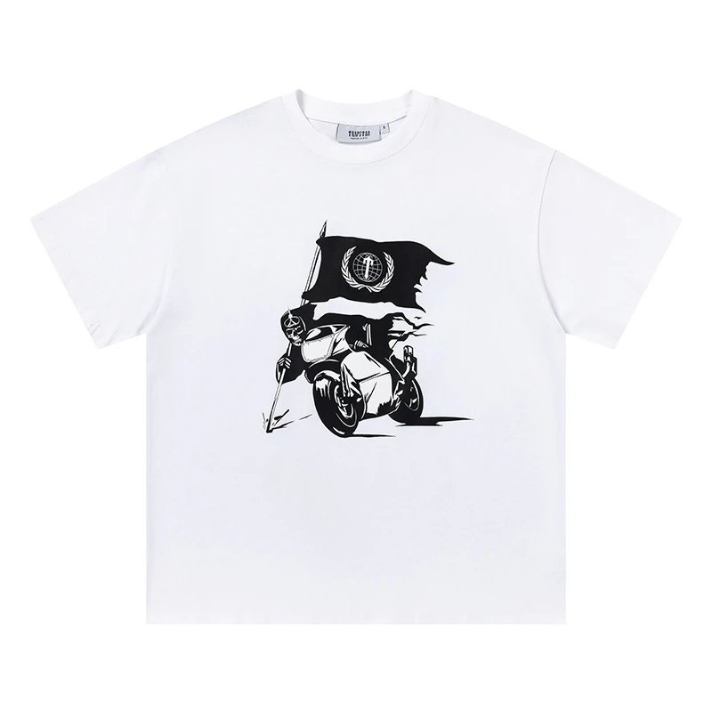 Trapstar T-Shirts Graphic Logo Print — 697 white