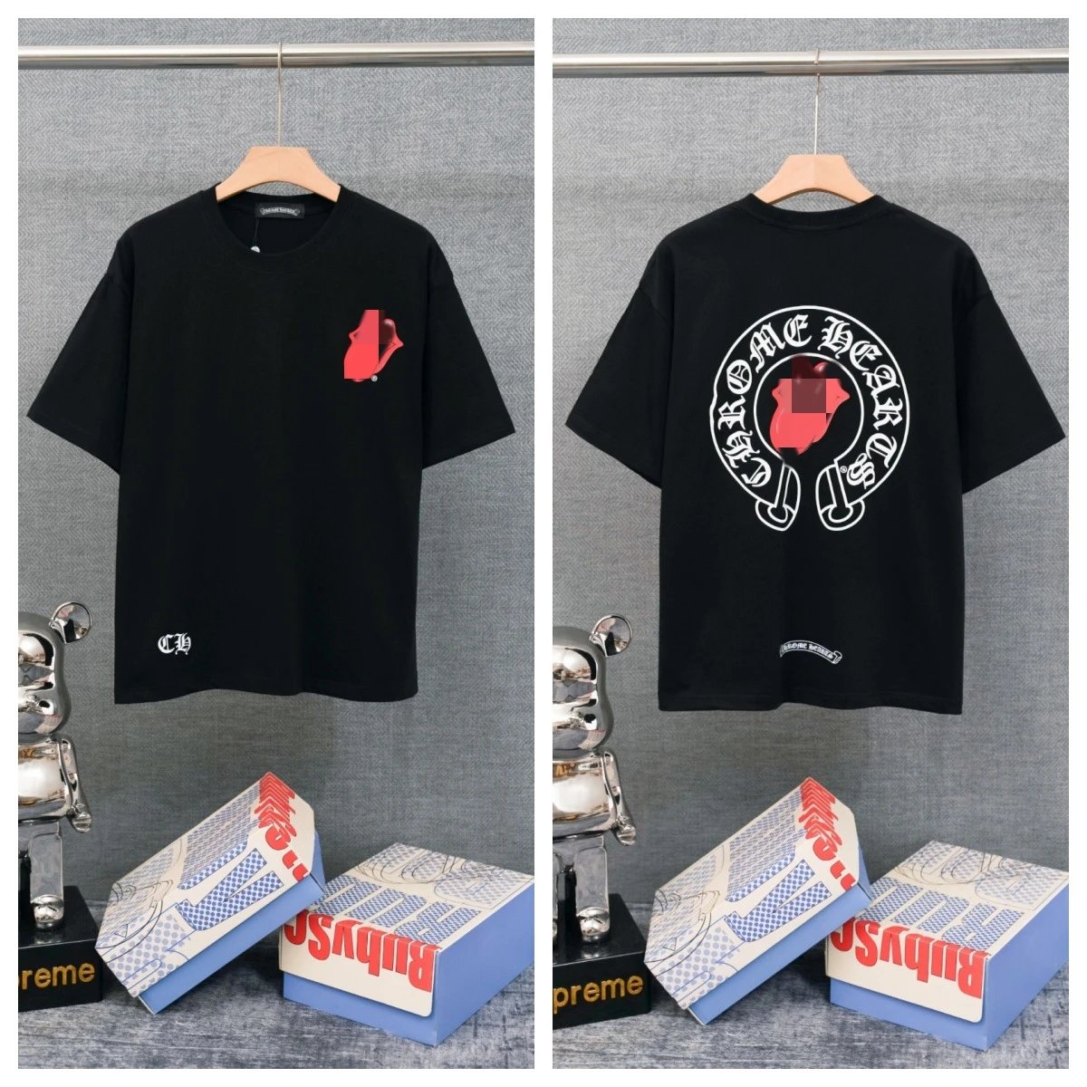 Chrome Hearts T-Shirts Graphic-print crewneck T-shirt — 29