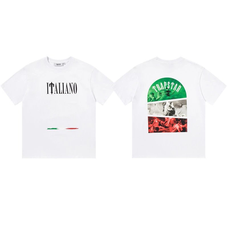 Trapstar T-Shirts Graphic Logo Print — 701 White