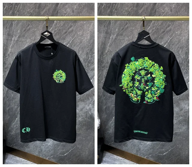 Chrome Hearts T-Shirts Graphic Cross Motif Short-Sleeve T-Shirt product detail image 7