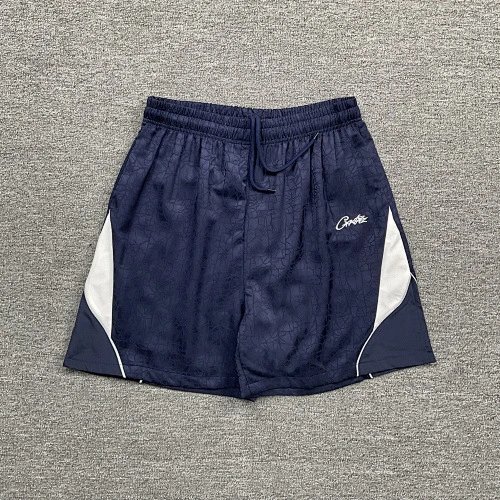 Corteiz Shorts CRTZ logo graphic drawstring — 3269 Blue