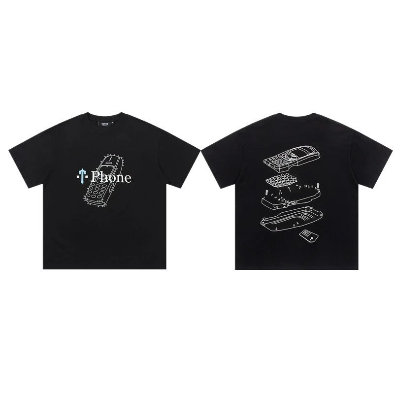 Trapstar T-Shirts Graphic Logo Print — 694 Black