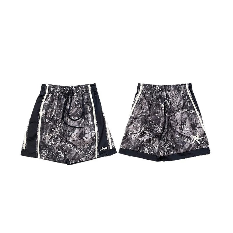 Broken Planet Shorts Drawstring graphic — 6117 Navy Blue