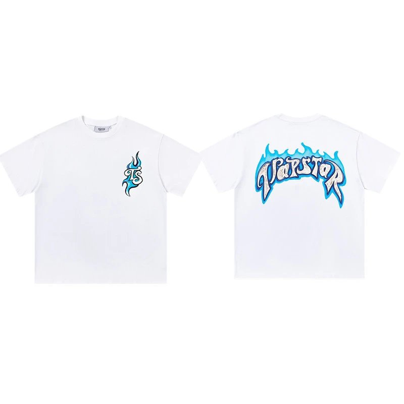 Trapstar T-Shirts Graphic Logo Print — 685 white