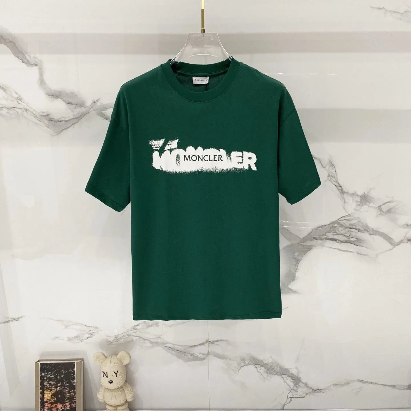 Moncler T-Shirts Logo Graphic Short-Sleeve Crewneck — M793
