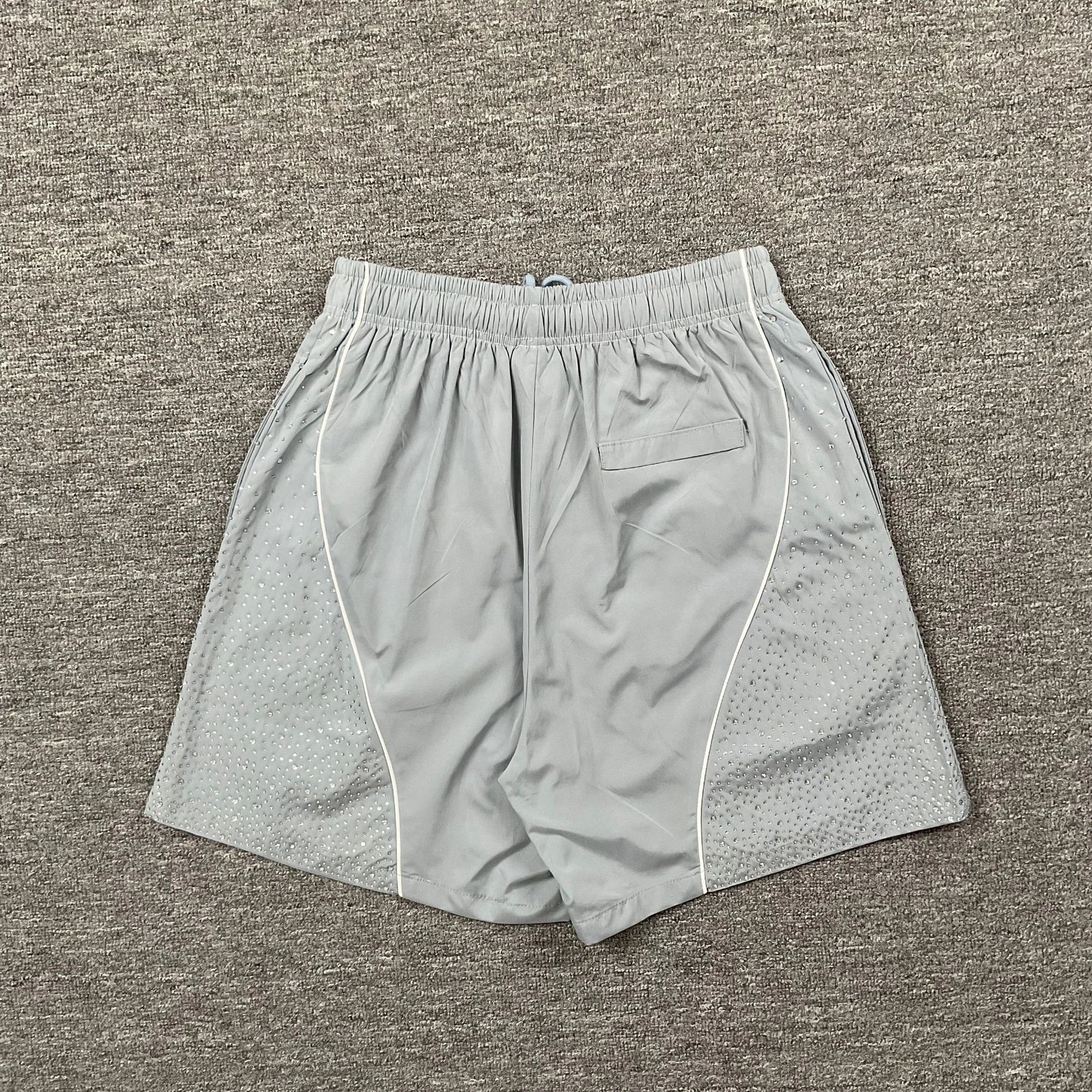 Corteiz Shorts Drawstring fleece with kangaroo pockets — 8355 gray