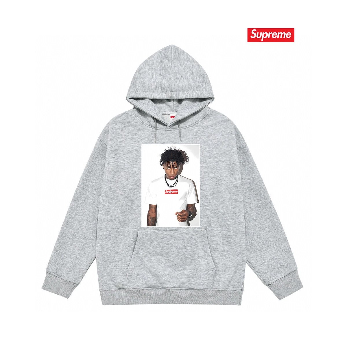 Supreme Hoodies & Sweatshirts Graphic Print Pullover Hoodie — 36
