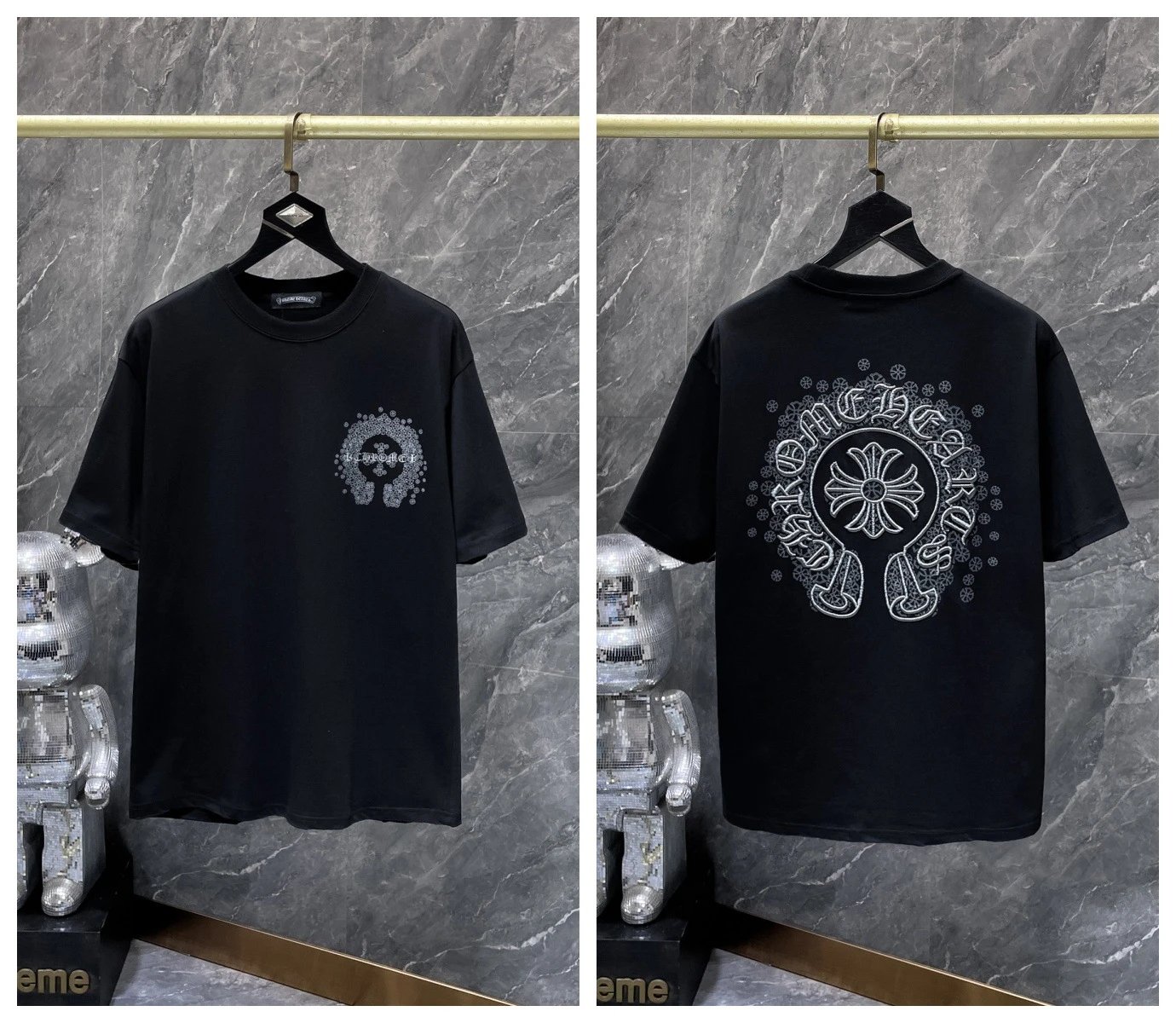 Chrome Hearts T-Shirts Graphic Cross Motif Short-Sleeve T-Shirt — 22