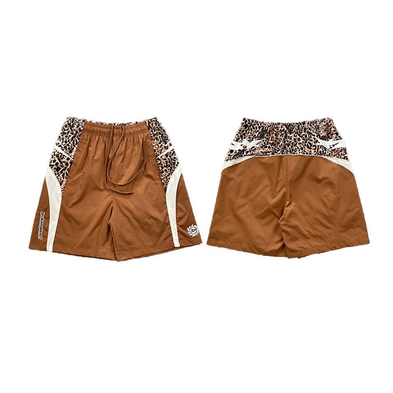 Broken Planet Shorts Drawstring graphic — 6116 Coffee color