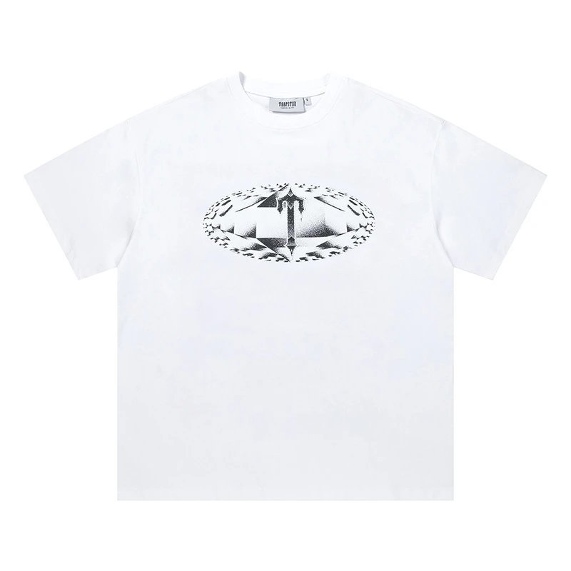 Trapstar T-Shirts Graphic Logo Short-Sleeve T-Shirt — 677 White