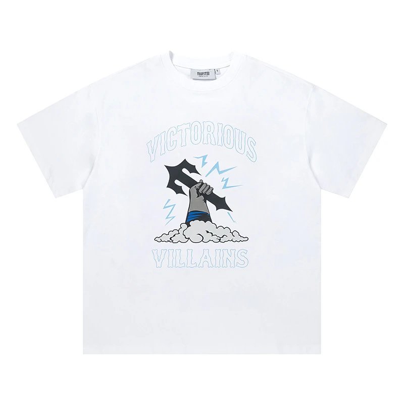 Trapstar T-Shirts Graphic Logo Print — 691 White