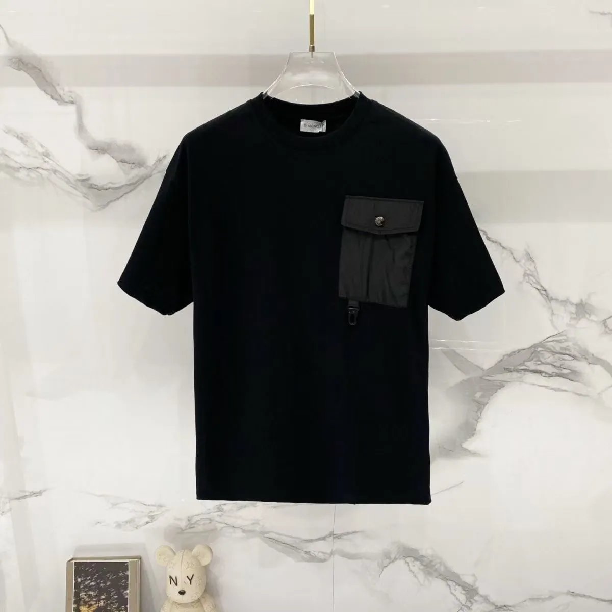 Moncler T-Shirts Logo Graphic Short-Sleeve Crewneck — M753