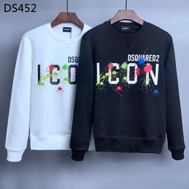 Dsquared2 Logo Print White Hoodie - 20