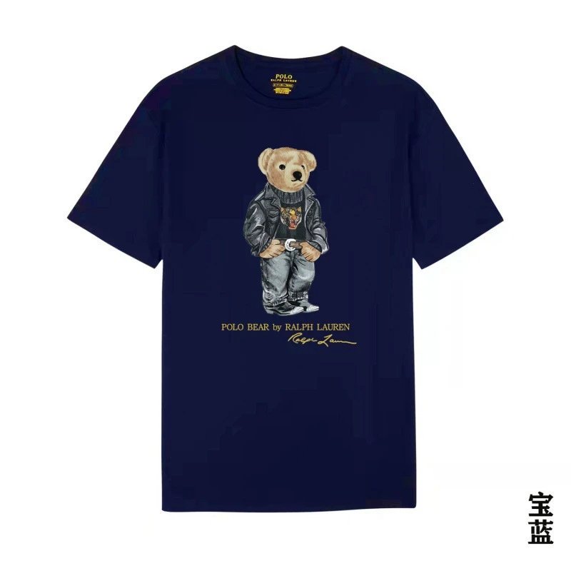 Polo Ralph Lauren T-Shirts Bear Graphic Crewneck Short-Sleeve T-Shirt — L1005