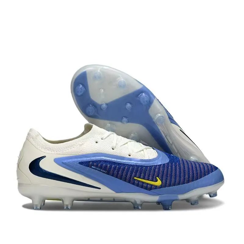 Nike Boots Low-cut firm-ground football — Blue and White AG