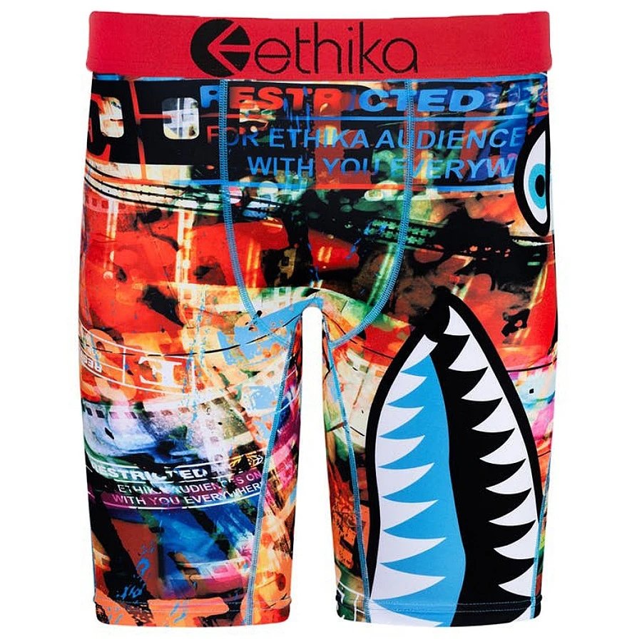 Ethika Underwear Printed Boxer Briefs — Tape Shark