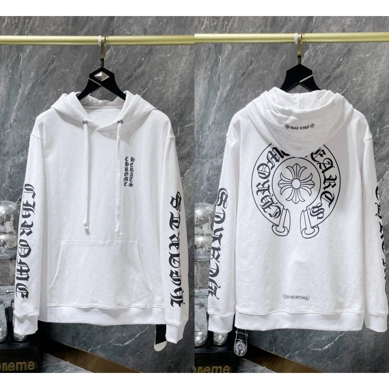 Chrome Hearts Hoodies & Sweatshirts Cross Graphic Pullover Hoodie — 8635 white