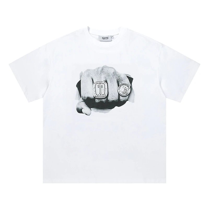 Trapstar T-Shirts Graphic Logo Short-Sleeve T-Shirt — 678 White
