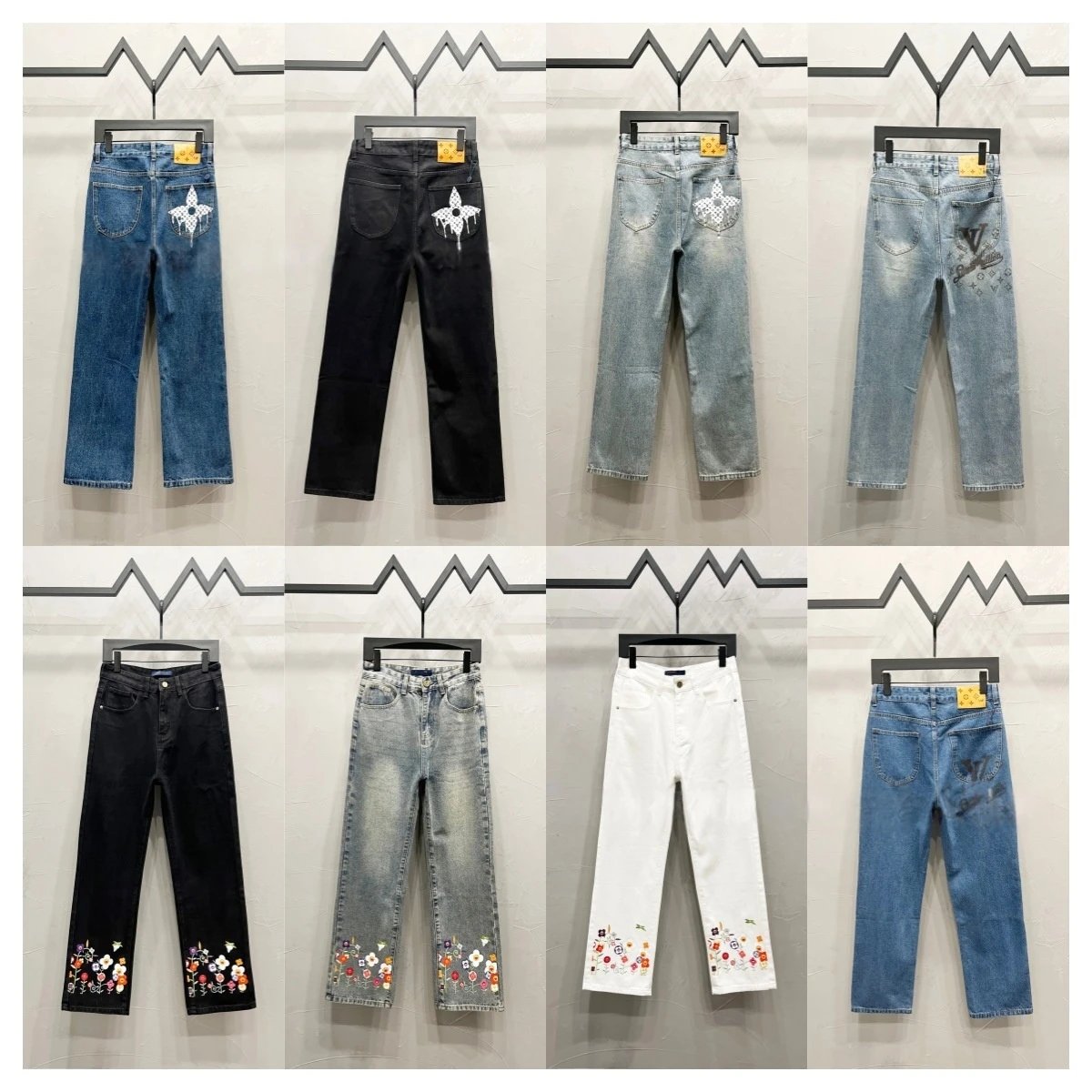 Louis Vuitton Jeans Straight-leg with embroidered rear-pocket logo image 4