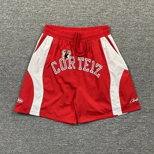 Corteiz Shorts Drawstring athletic — Red 3251#