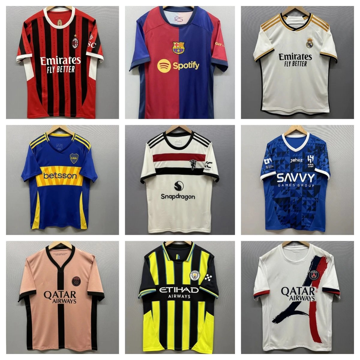 AC Milan Red and Black Striped Football Jersey