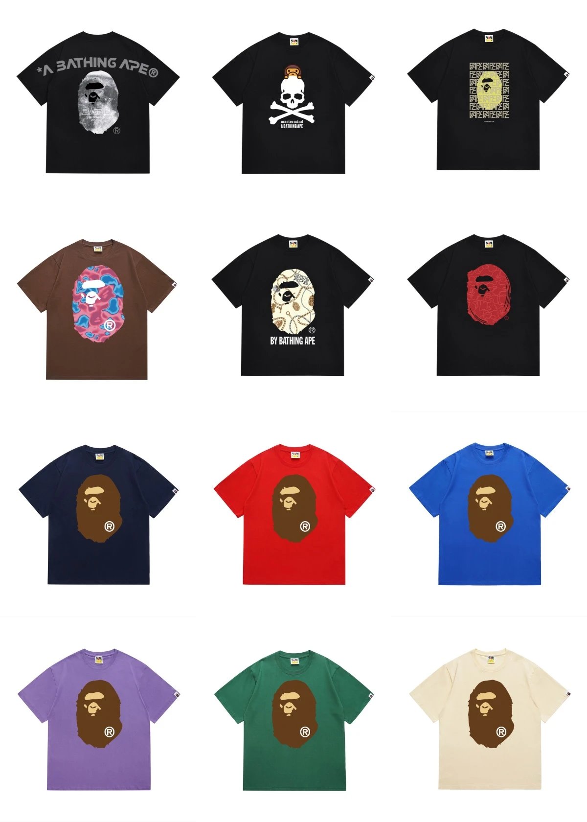 Bathing Ape Black Short Sleeve T-Shirt