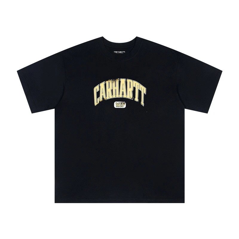 Carhartt T-Shirts Short-Sleeve Crew Neck Graphic Logo T-Shirt — 215 black