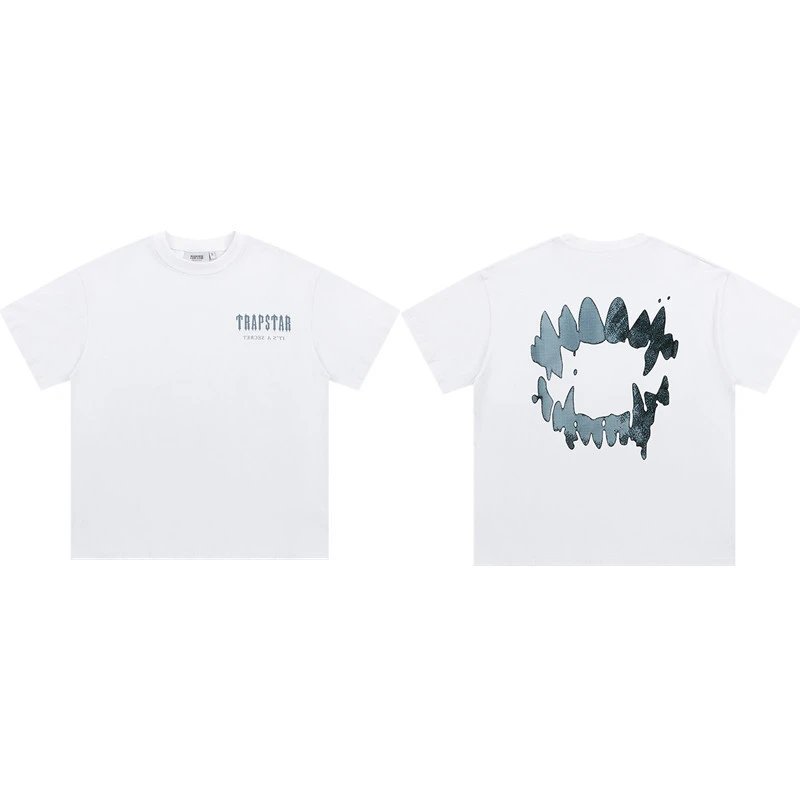 Trapstar T-Shirts Graphic Logo Short-Sleeve T-Shirt — 676 White