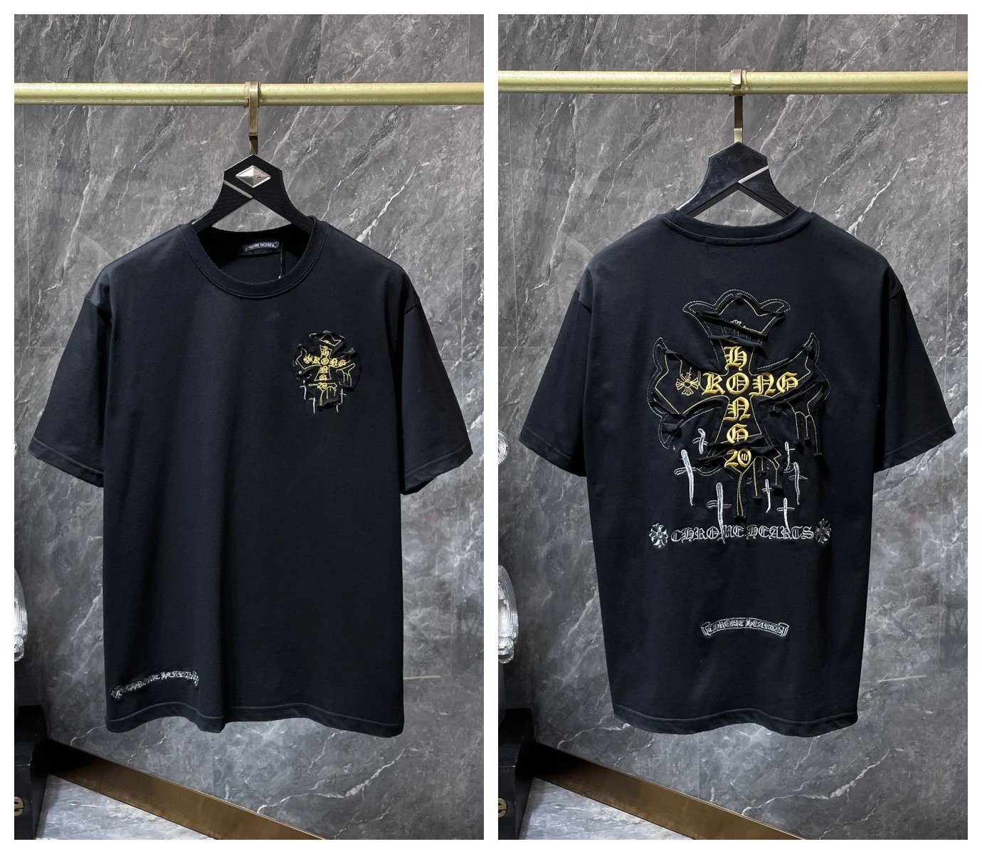 Chrome Hearts T-Shirts Graphic Cross Motif Short-Sleeve T-Shirt — 26