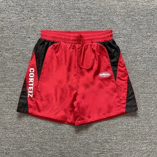 Corteiz Shorts Drawstring athletic — Red 8408#