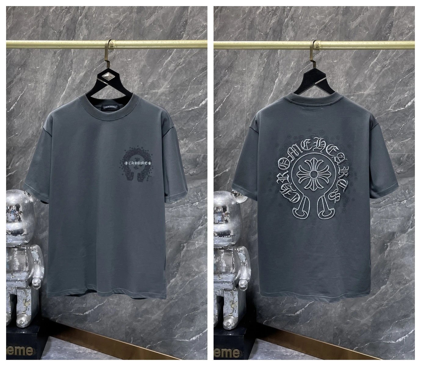 Chrome Hearts T-Shirts Graphic Cross Motif Short-Sleeve T-Shirt — 23