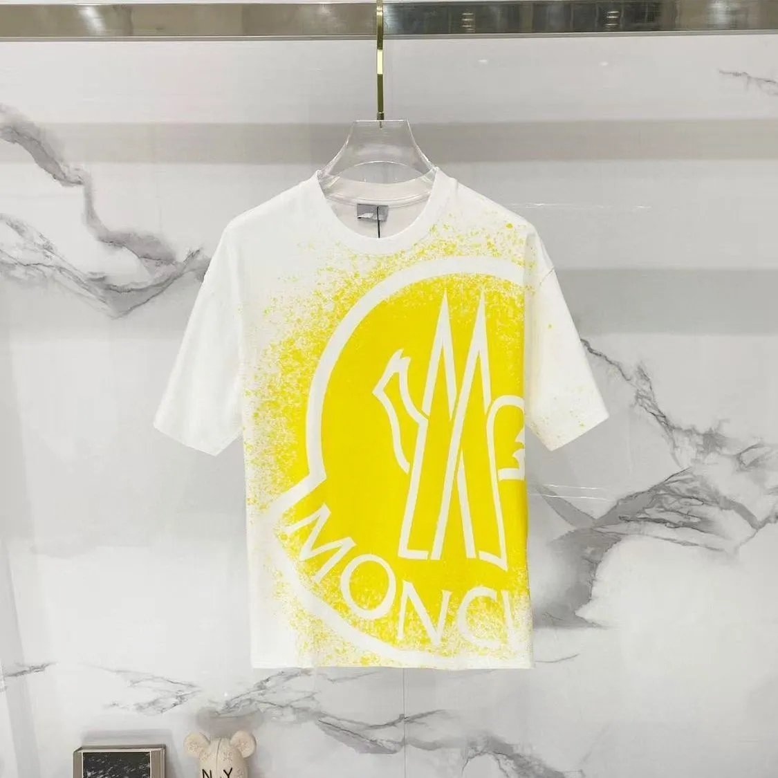 Moncler T-Shirts Logo Graphic Short-Sleeve Crewneck — M789