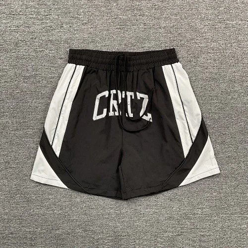 Corteiz Shorts Drawstring athletic — Black-White 6126#