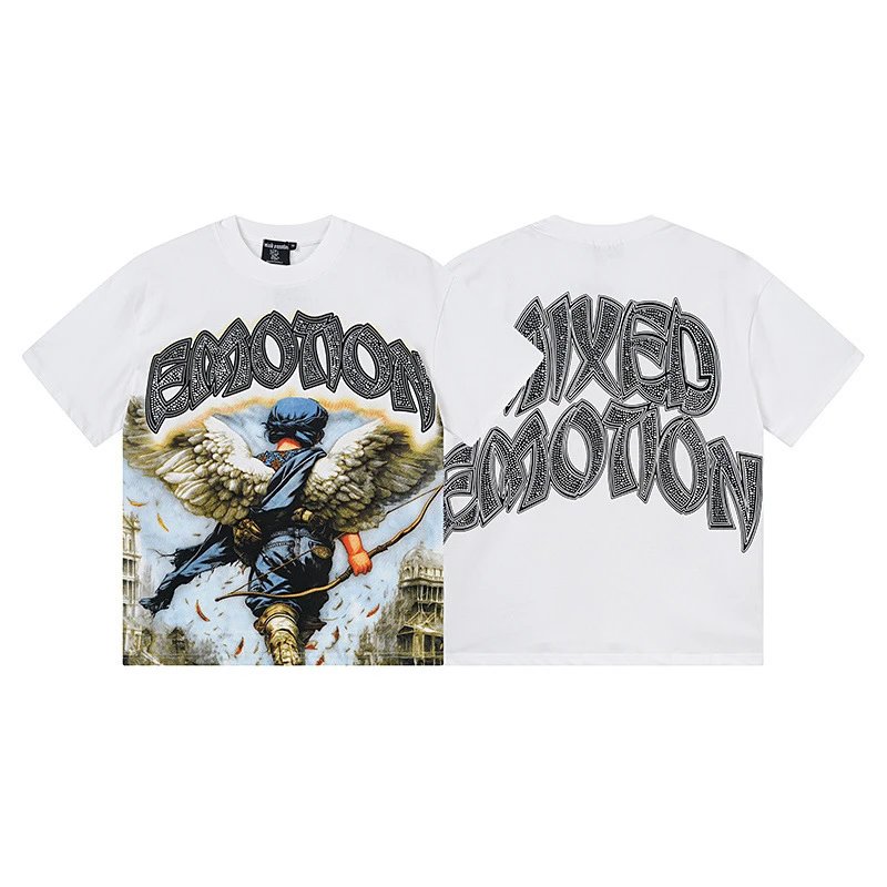 Emotion T-Shirts Graphic Print — 0079 white