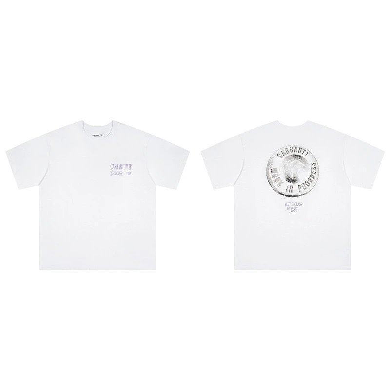Carhartt T-Shirts Short-Sleeve Crew Neck Graphic Logo T-Shirt — 211 white