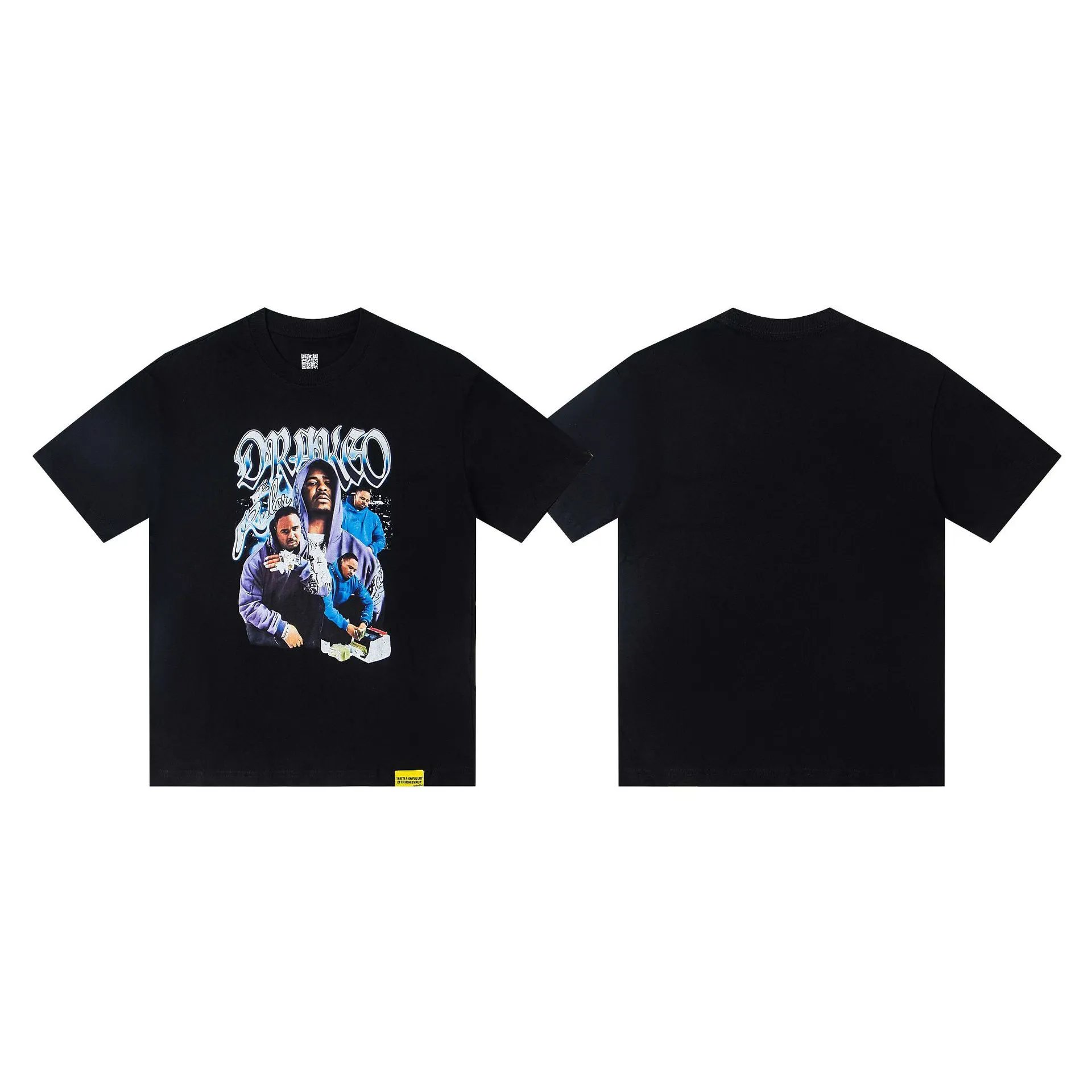 Desto Dubb T-Shirts That's a Awful Lot of Cough Syrup Graphic Print — A 220 Black