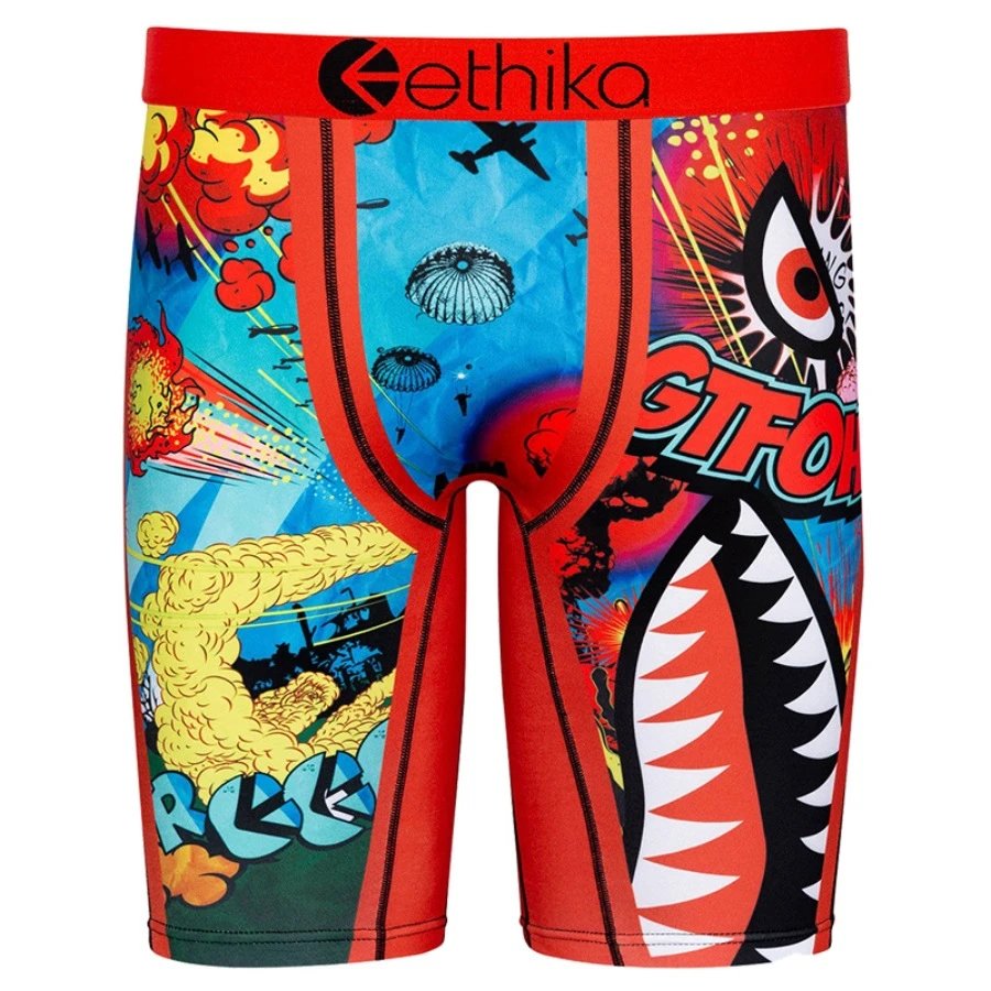Ethika Underwear Printed Boxer Briefs — Glasses Shark