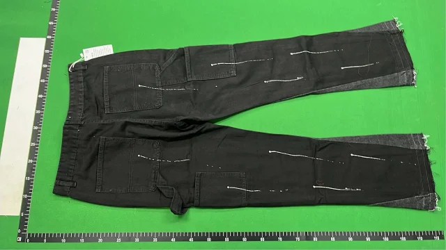 Unbranded Jeans Wide-leg distressed patchwork product detail image 4