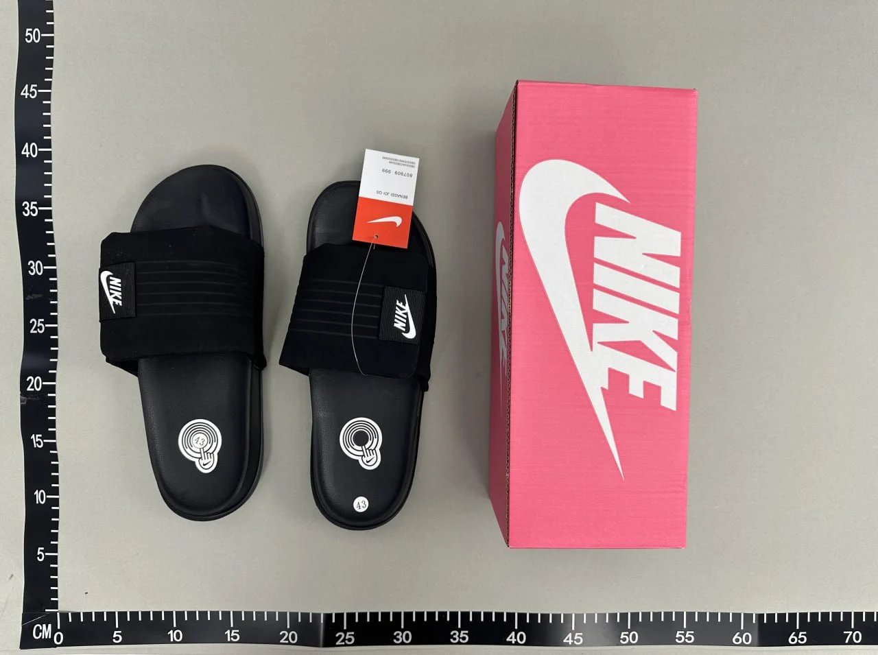 Nike Benassi JDI Slide Red Black Sandals Slippers - 2
