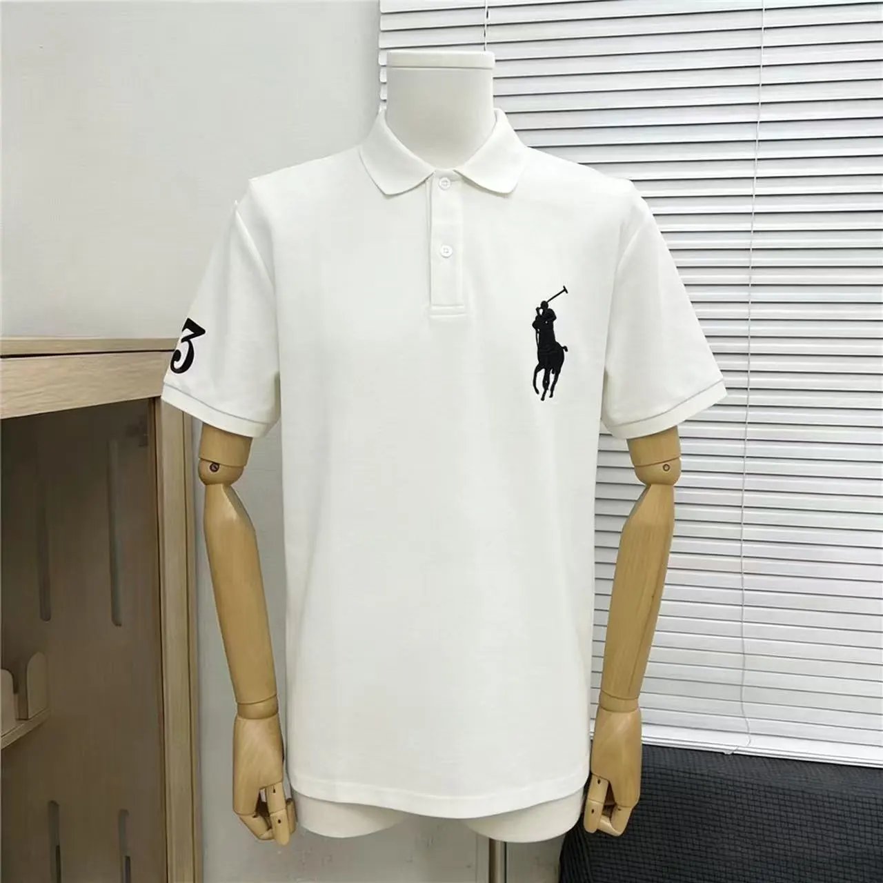 Polo Ralph Lauren Shirts Short-Sleeve Embroidered Pony Shirt — Malaysian white 003