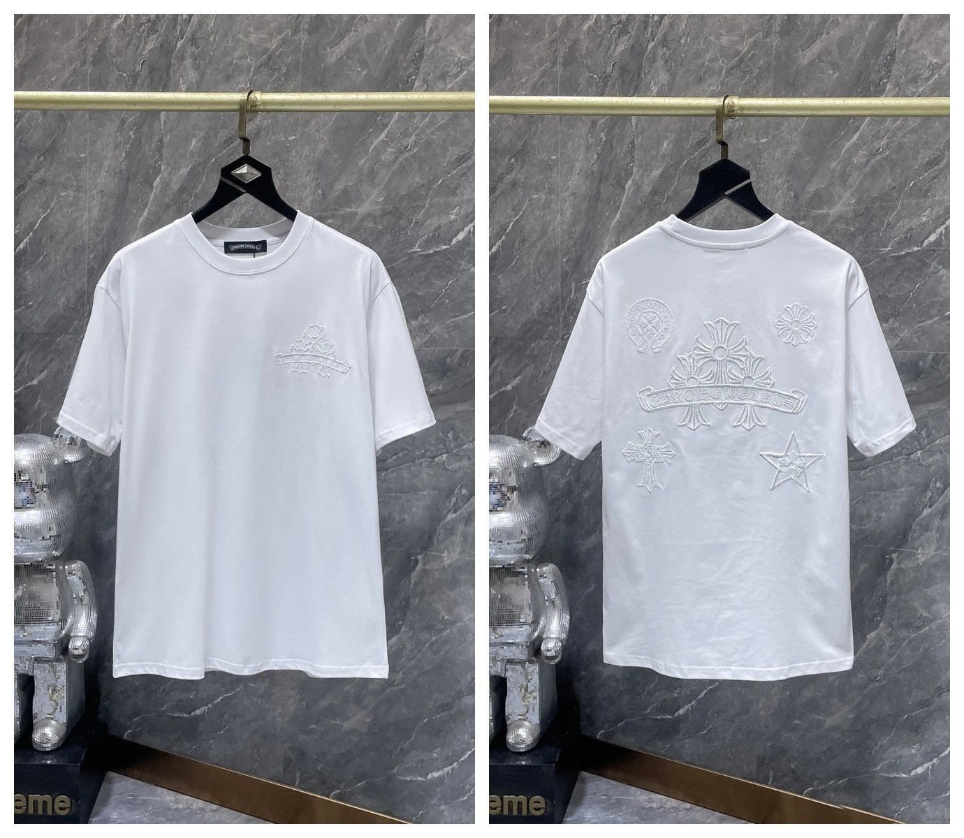 Chrome Hearts T-Shirts Graphic Cross Motif Short-Sleeve T-Shirt — 25