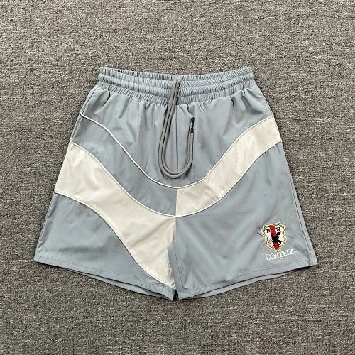Corteiz Shorts Drawstring athletic — Grayish white 8405#