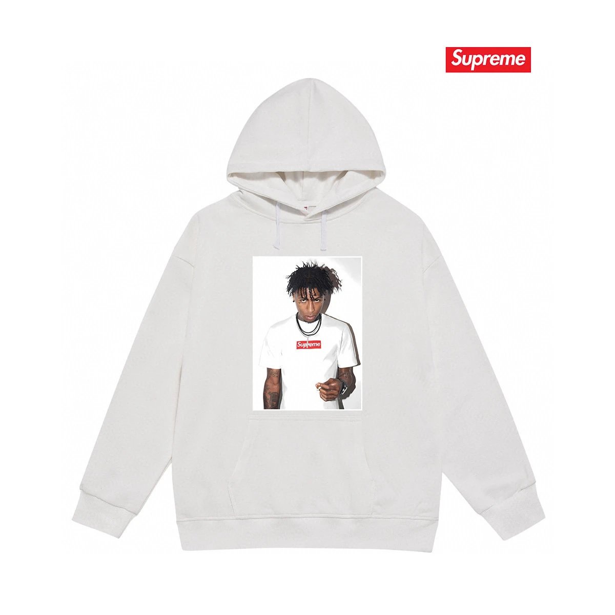 Supreme Hoodies & Sweatshirts Graphic Print Pullover Hoodie — 35