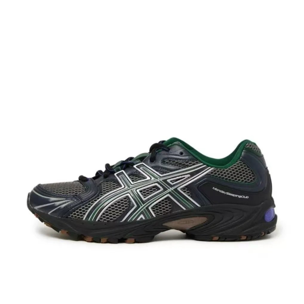 ASICS Sneakers Mesh Panel — Black and green