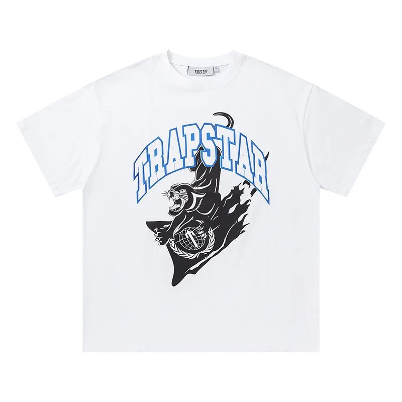 Trapstar T-Shirts Graphic Logo Print — 692 white